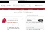 UNLV Bookstore coupon verification screenshot