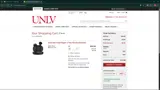 UNLV Bookstore coupon verification screenshot