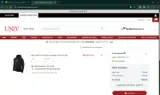 UNLV Bookstore coupon verification screenshot