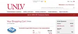 UNLV Bookstore coupon verification screenshot