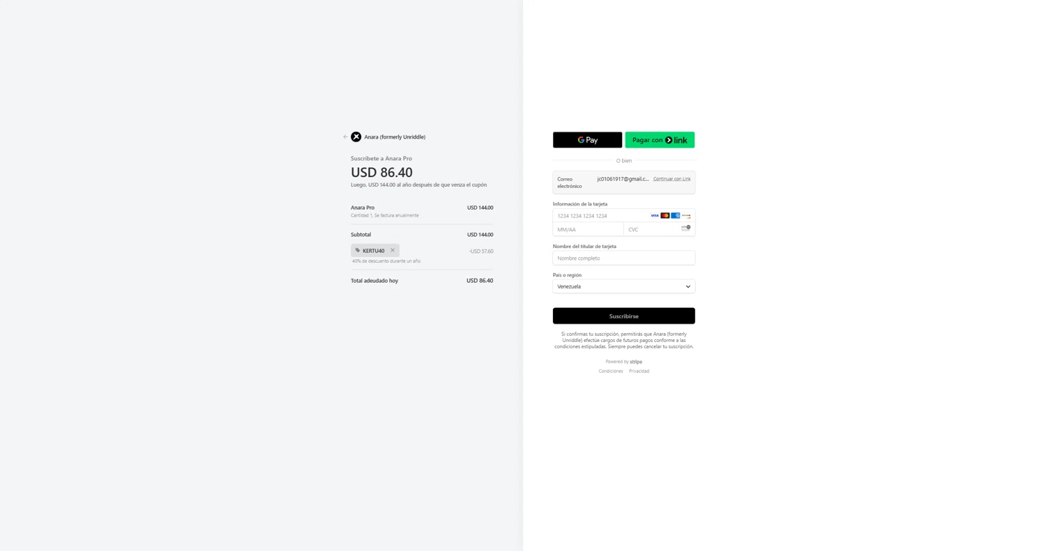 Unriddle promo code screenshot showing code KERTU40 applied at Unriddle checkout page. Uploaded by SimplyCodes community member malpario on Apr 26, 2025