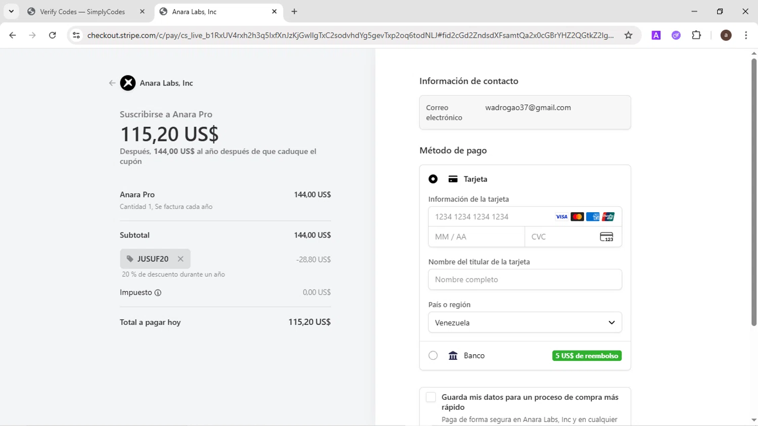 Unriddle promo code screenshot showing code JUSUF20 applied at Unriddle checkout page. Uploaded by SimplyCodes community member CodeMaverick246 on Aug 30, 2025