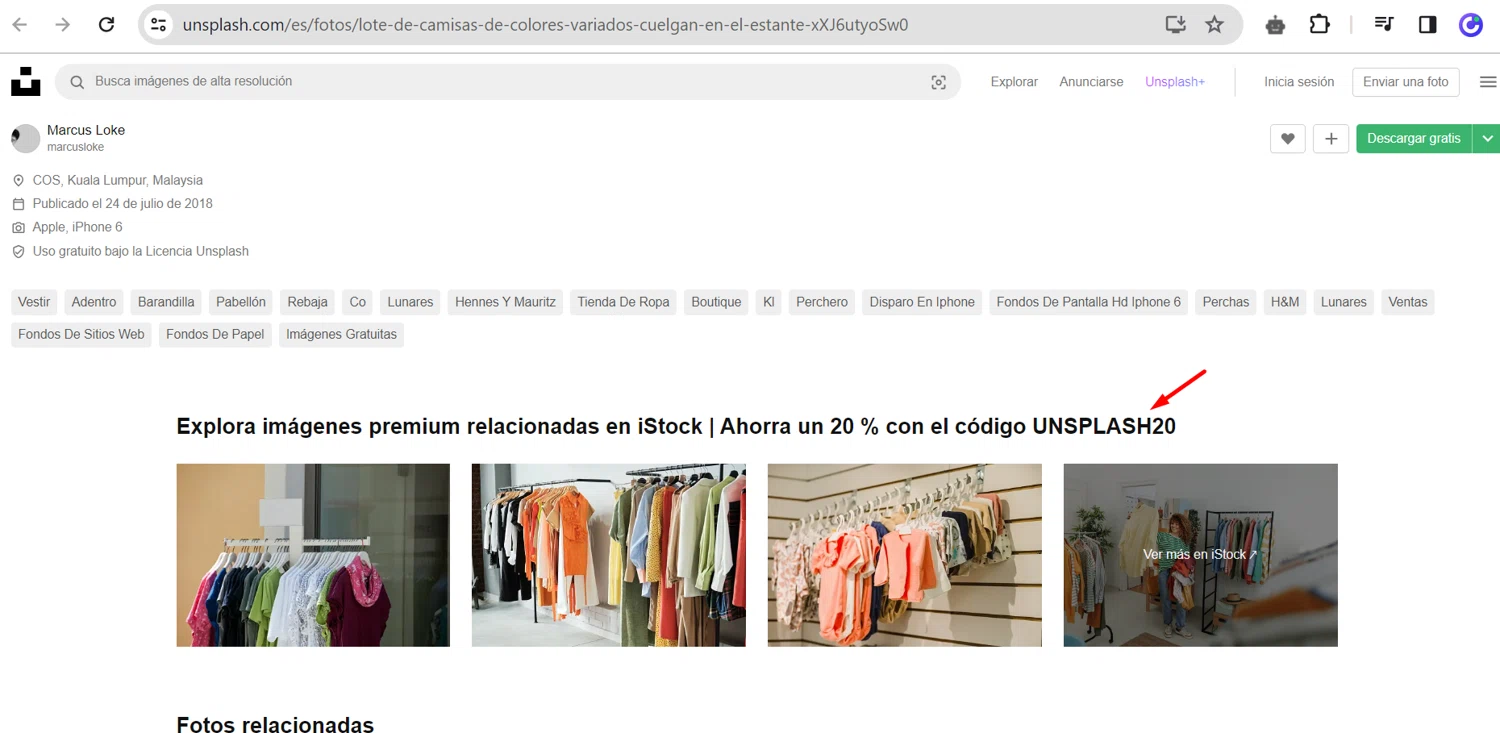 Unsplash checkout page showing Unsplash promo code box | Screenshot taken by SimplyCodes community member on Dec 28, 2023