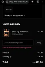 UNTAGpride25 coupon verification screenshot