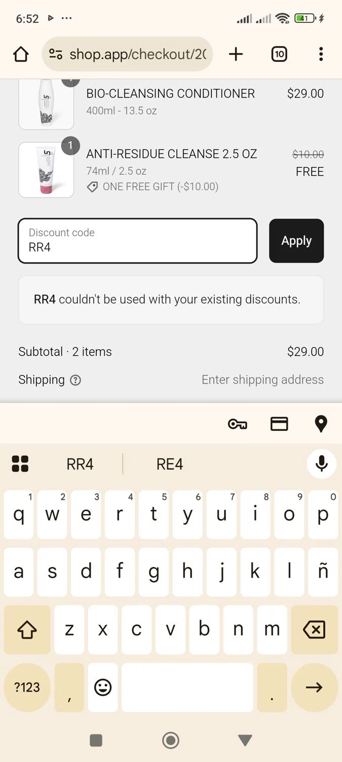Unwash promo code screenshot showing code RR4 applied at Unwash checkout page. Uploaded by SimplyCodes community member PromoMaven605 on Mar 5, 2025