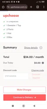 STEPHANIE38 coupon verification screenshot