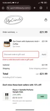 HLV8 coupon verification screenshot