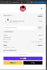 Upcycle25 coupon verification screenshot