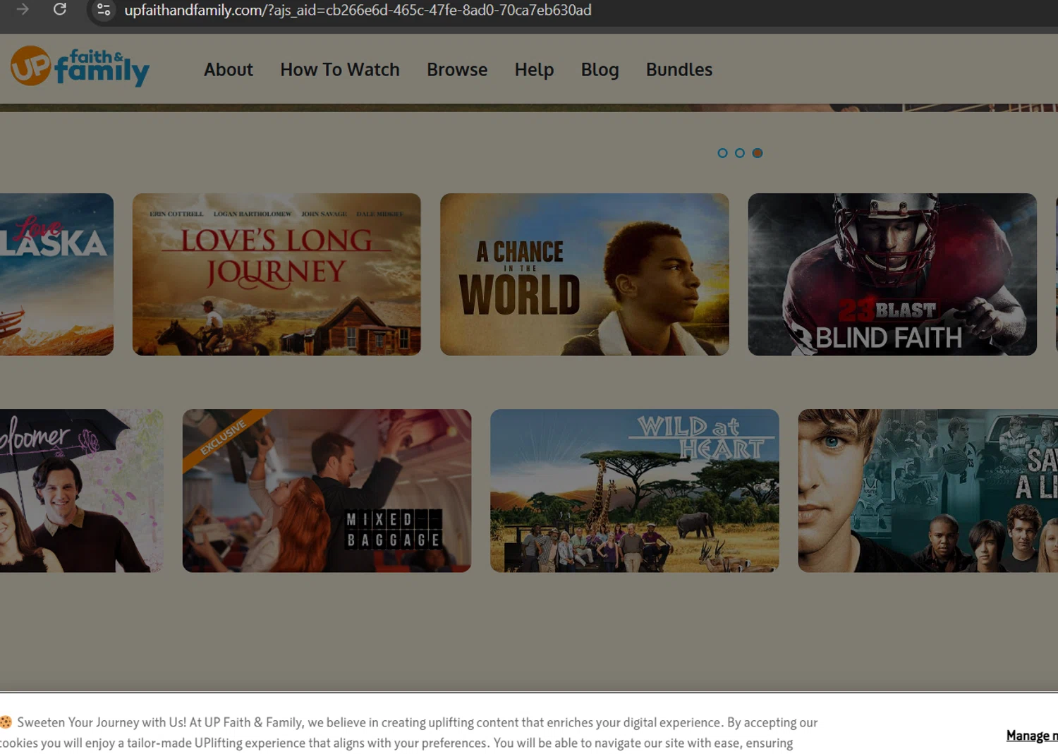 UP Faith & Family promo code screenshot showing code HEARTLAND2FOR1 applied at UP Faith & Family checkout page. Uploaded by SimplyCodes community member RichterBelmont on Mar 13, 2025