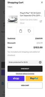 DRIFTDREAMS10 coupon verification screenshot