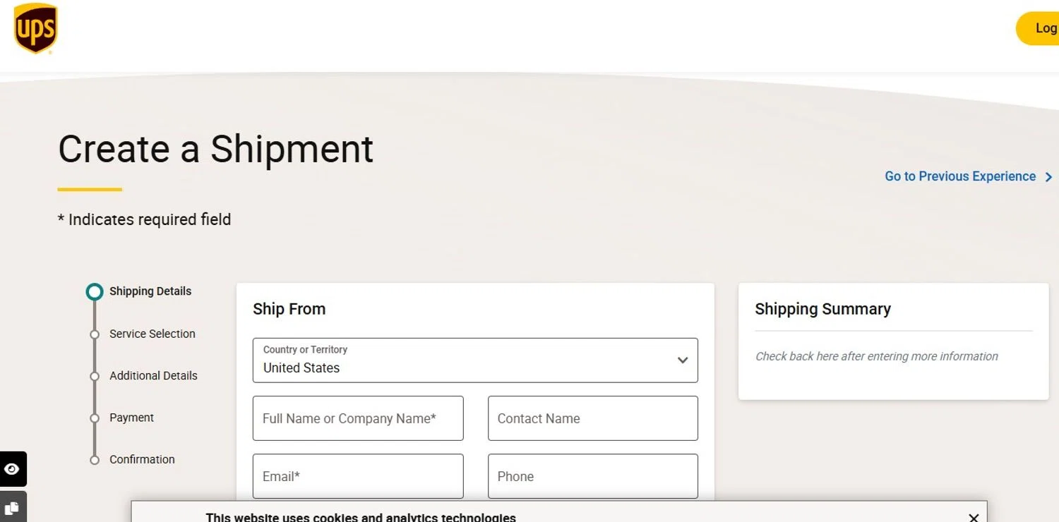 UPS promo code screenshot showing code ONTHEGO applied at UPS checkout page. Uploaded by SimplyCodes community member TheQueenoftheRoyalty on Jul 29, 2025