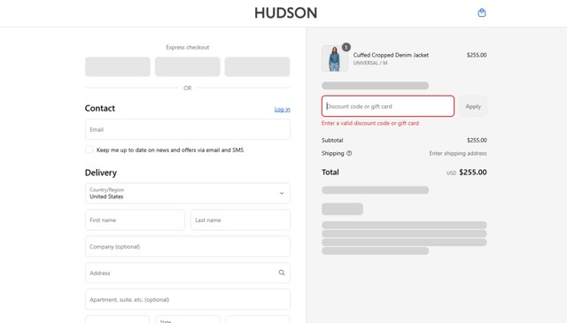 UPS checkout page showing UPS promo code box | Screenshot taken by SimplyCodes community member on Aug 23, 2025