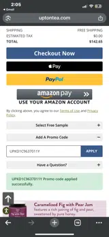 UPKD1C9637011Y coupon verification screenshot