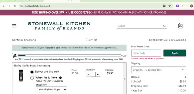 Urban Accents checkout page showing Urban Accents promo code box | Screenshot taken by SimplyCodes community member on Jan 7, 2025
