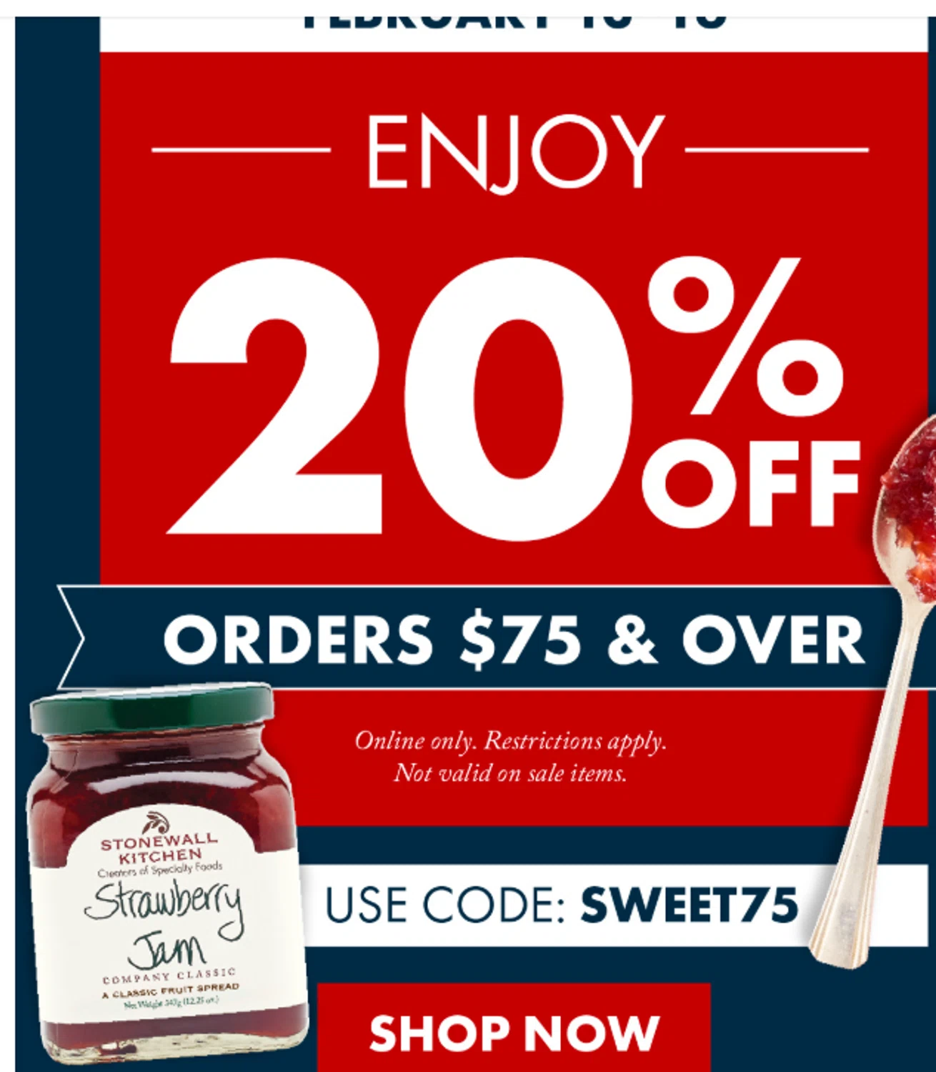 Urban Accents promo code screenshot showing code SWEET75 applied at Urban Accents checkout page. Uploaded by SimplyCodes community member valeriaantonieta on Feb 13, 2026