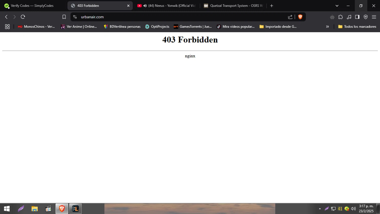 Urban Air Adventure Park promo code screenshot showing code ONEFREE applied at Urban Air Adventure Park checkout page. Uploaded by SimplyCodes community member CleverSentinel9441 on Feb 23, 2025