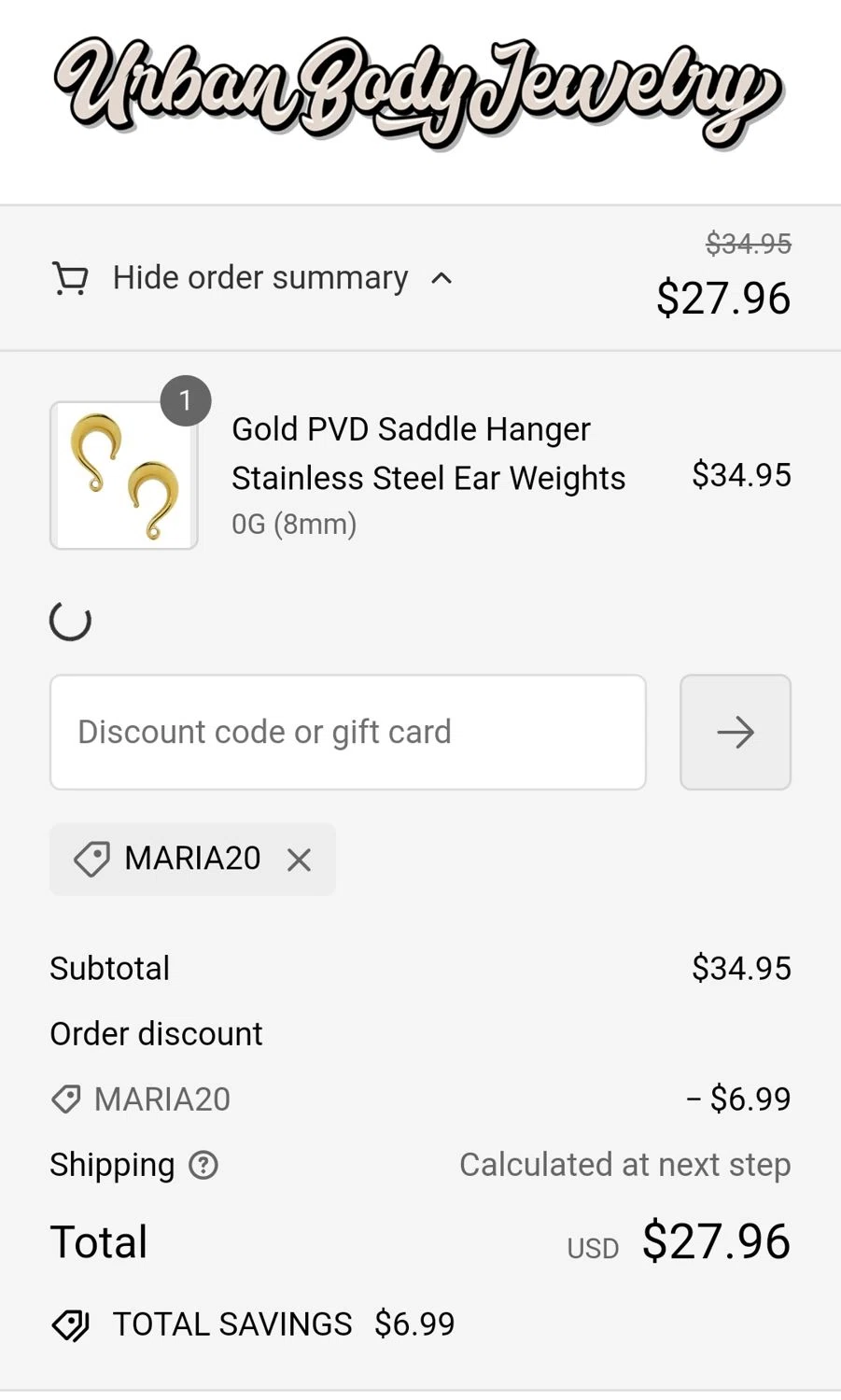 Urban Body Jewelry Coupons 20 Off Discount Codes in August 2024 SimplyCodes