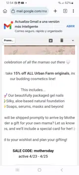 Urban Farm Collection coupon verification screenshot
