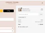 Urban Farm Collection coupon verification screenshot