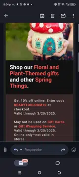 Urban General Store coupon verification screenshot