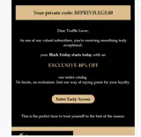 Urbani Truffles coupon verification screenshot