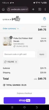 15LOVE coupon verification screenshot
