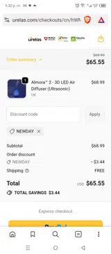 NEWDAY coupon verification screenshot