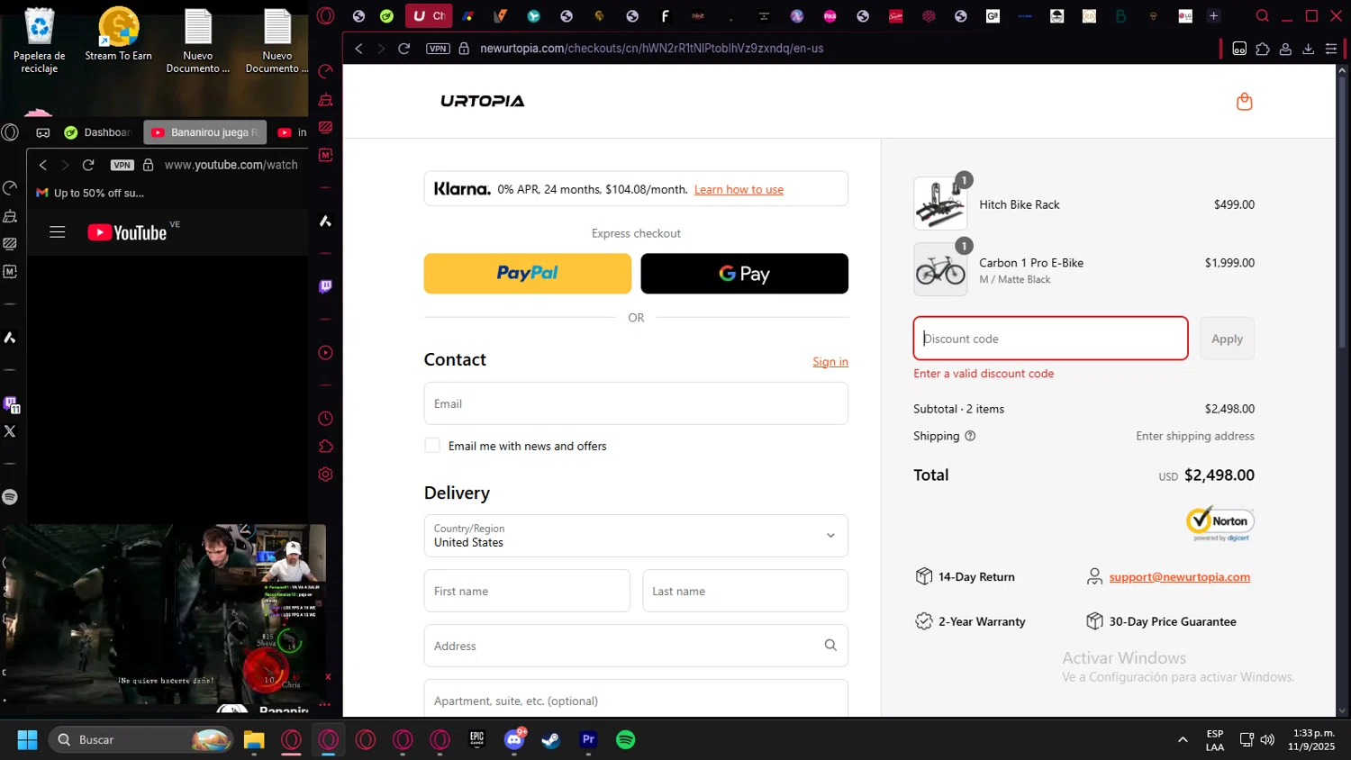 Urtopia discount code screenshot showing code UTP5 applied at Urtopia checkout page. Uploaded by SimplyCodes community member leonardocamacho2 on Sep 11, 2025
