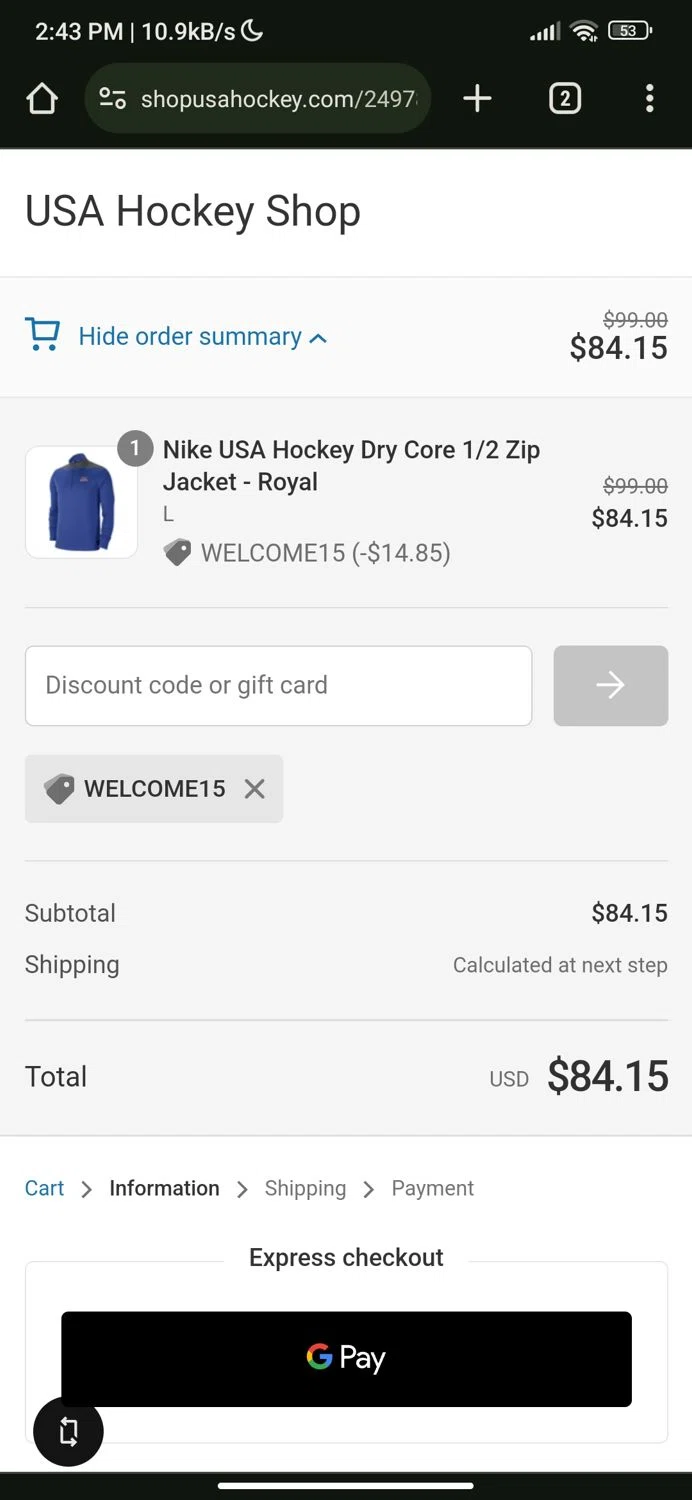 USA Hockey Coupons 15 Off September 2024