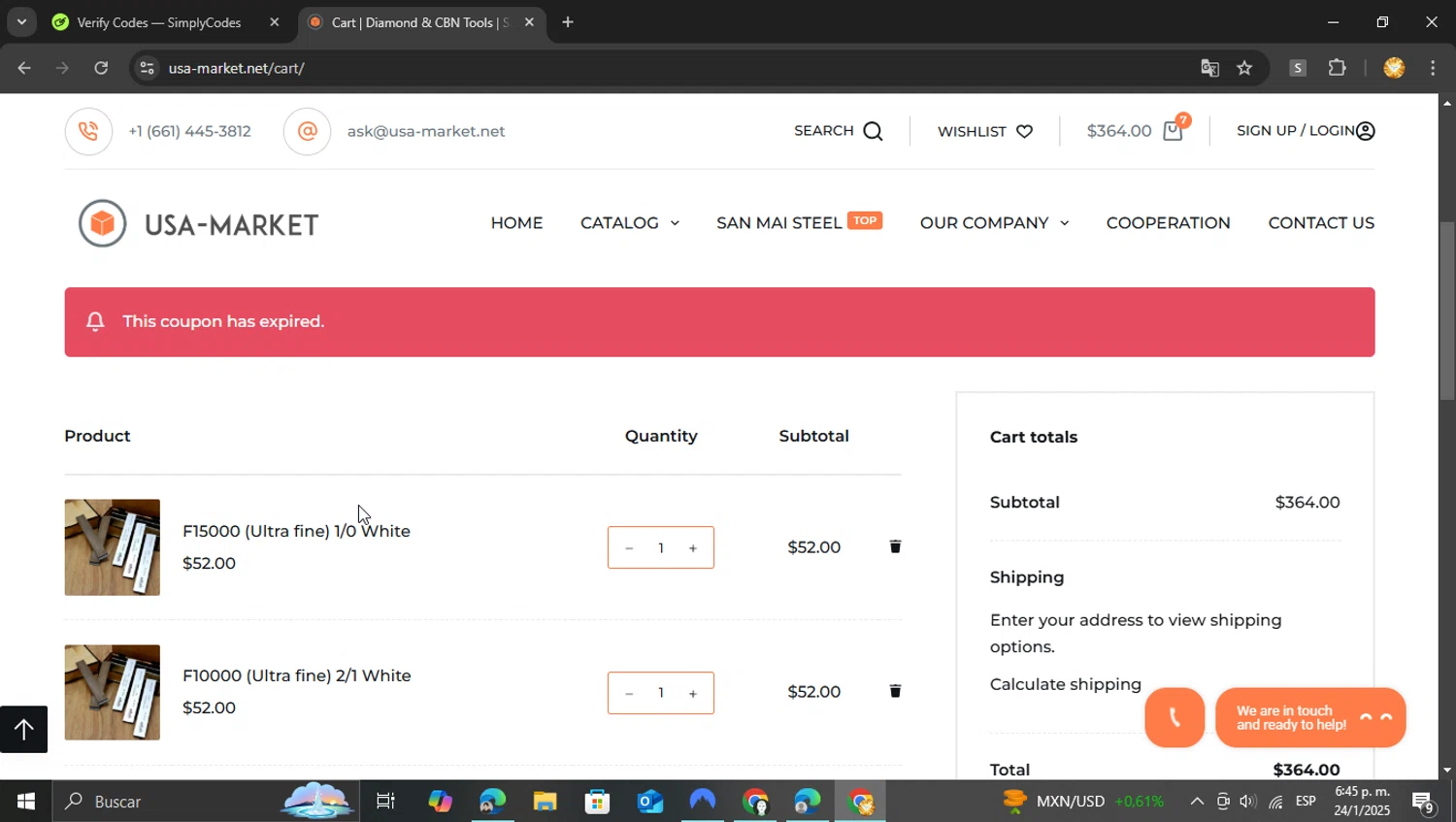 USA-Market promo code screenshot showing code CHRISTMAS applied at USA-Market checkout page. Uploaded by SimplyCodes community member vasijadeaceite on Jan 24, 2025