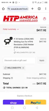 WELCOMEHTP5 coupon verification screenshot