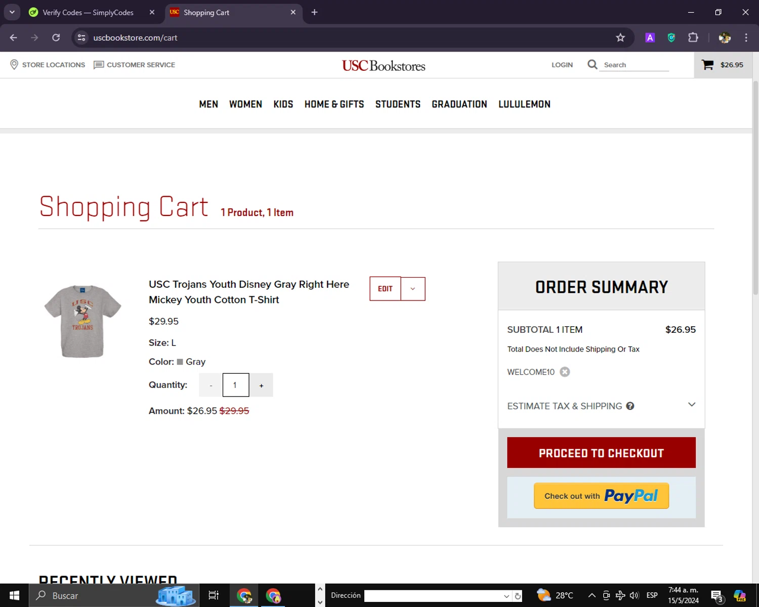 how to use Usc Bookstore coupons