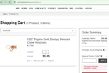 USC BookStores coupon verification screenshot