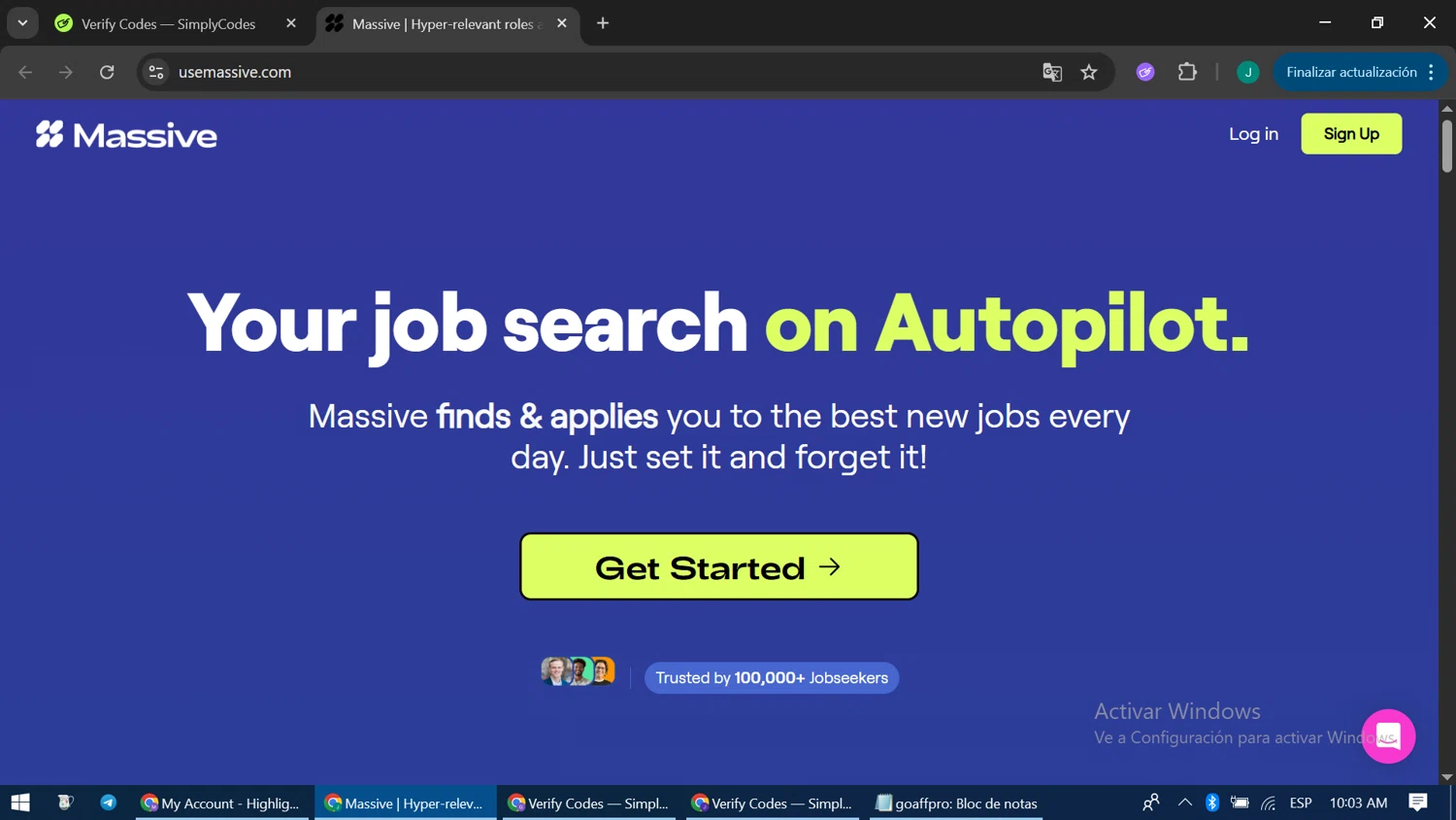 Massive promo code screenshot showing code RAECHEL10 applied at Massive checkout page. Uploaded by SimplyCodes community member LuckyPioneer1051 on Sep 23, 2025