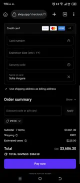 PD10 coupon verification screenshot