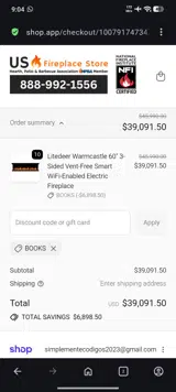 BOOKS coupon verification screenshot