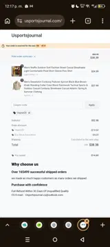 Usprot20 coupon verification screenshot
