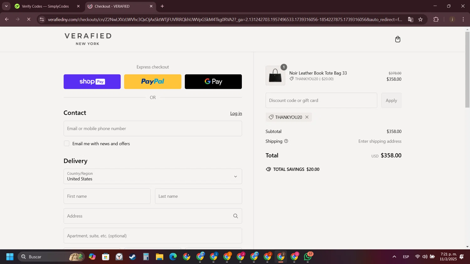 US Solar Supplier discount code screenshot showing code EARTH24 applied at US Solar Supplier checkout page. Uploaded by SimplyCodes community member ShieldAce8260 on Feb 11, 2025
