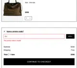 Zadig & Voltaire US coupon verification screenshot
