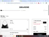Zadig & Voltaire US coupon verification screenshot