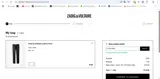 Zadig & Voltaire US coupon verification screenshot
