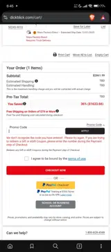 21ART43 coupon verification screenshot