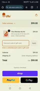 FINTASTIC15 coupon verification screenshot