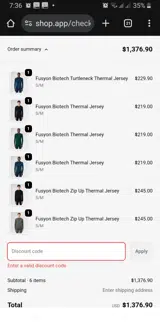 FW25 coupon verification screenshot