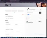 UZO15 coupon verification screenshot