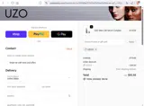 UZO15 coupon verification screenshot