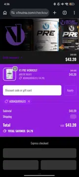 ADDAQUERALES coupon verification screenshot