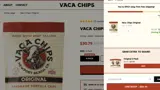Vaca Chips coupon verification screenshot