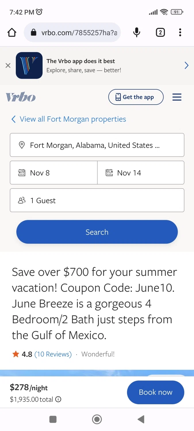 how to use VRBO coupons