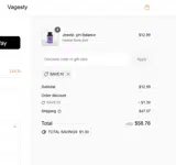 SAVE10 coupon verification screenshot